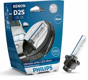Лампа ксенон Philips D2R White Vision(85126WHV2 S1) 5000K, яркость+120%, ГЕРМАНИЯ
